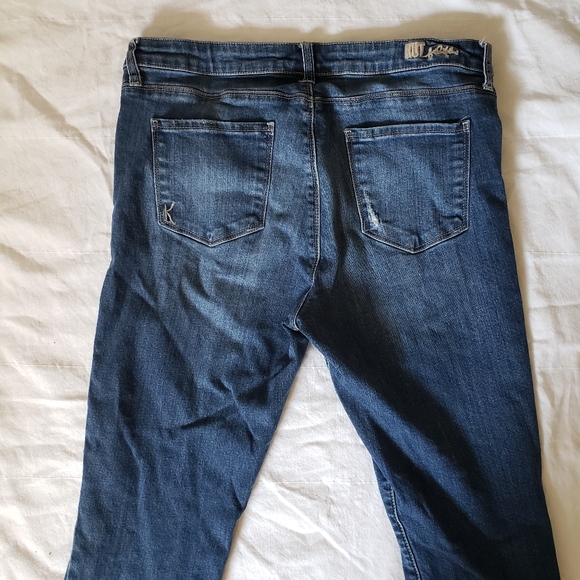 Kut From The Kloth Straight Leg Distressed Jeans - Picture 8 of 9